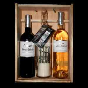 ESTUCHE MADERA BODEGA AGEJAS II  1 ESTAMPA B/N