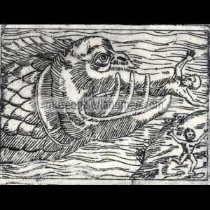 37. BALLENA DEVORA HOMBRES MEDIEVAL